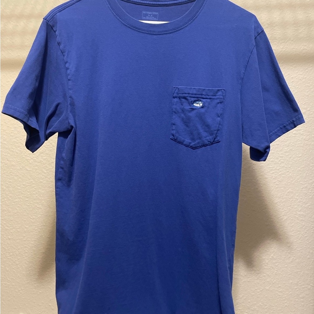 Men's Blue T-Shirt with Pocket
